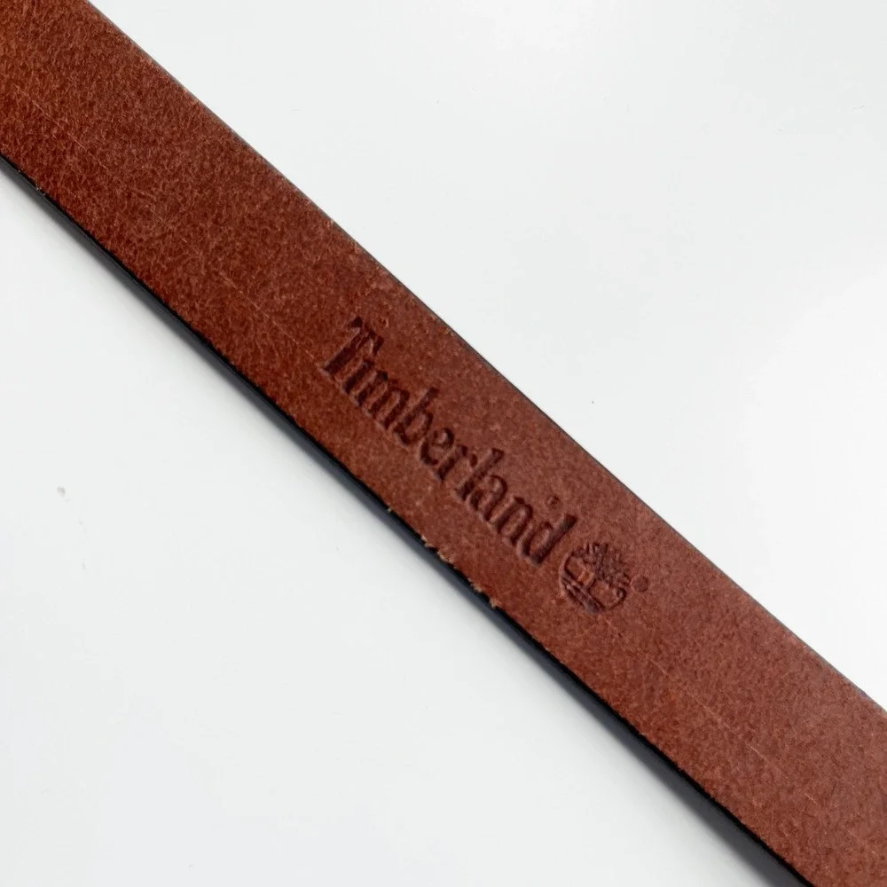 Timberland Mens Tan Brown Genuine Leather Belt Medium